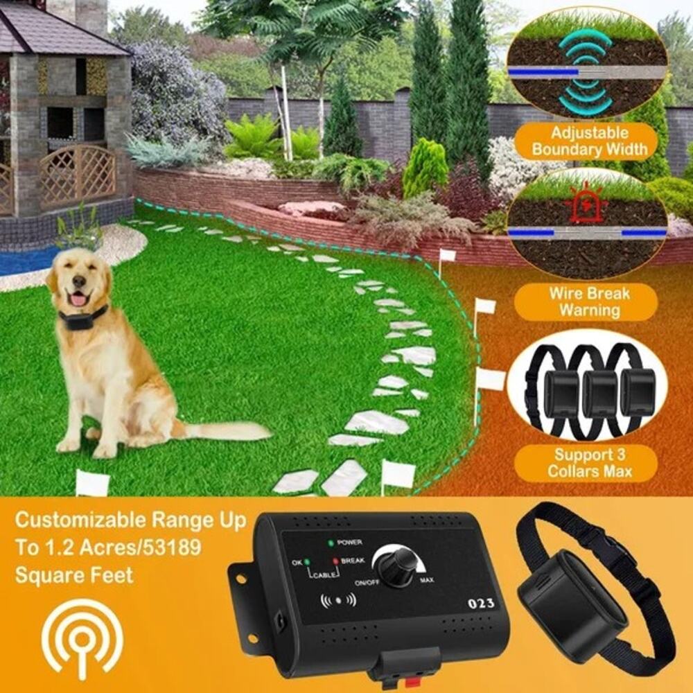 Pawsomw Electric Dog Fence System 2 dogs